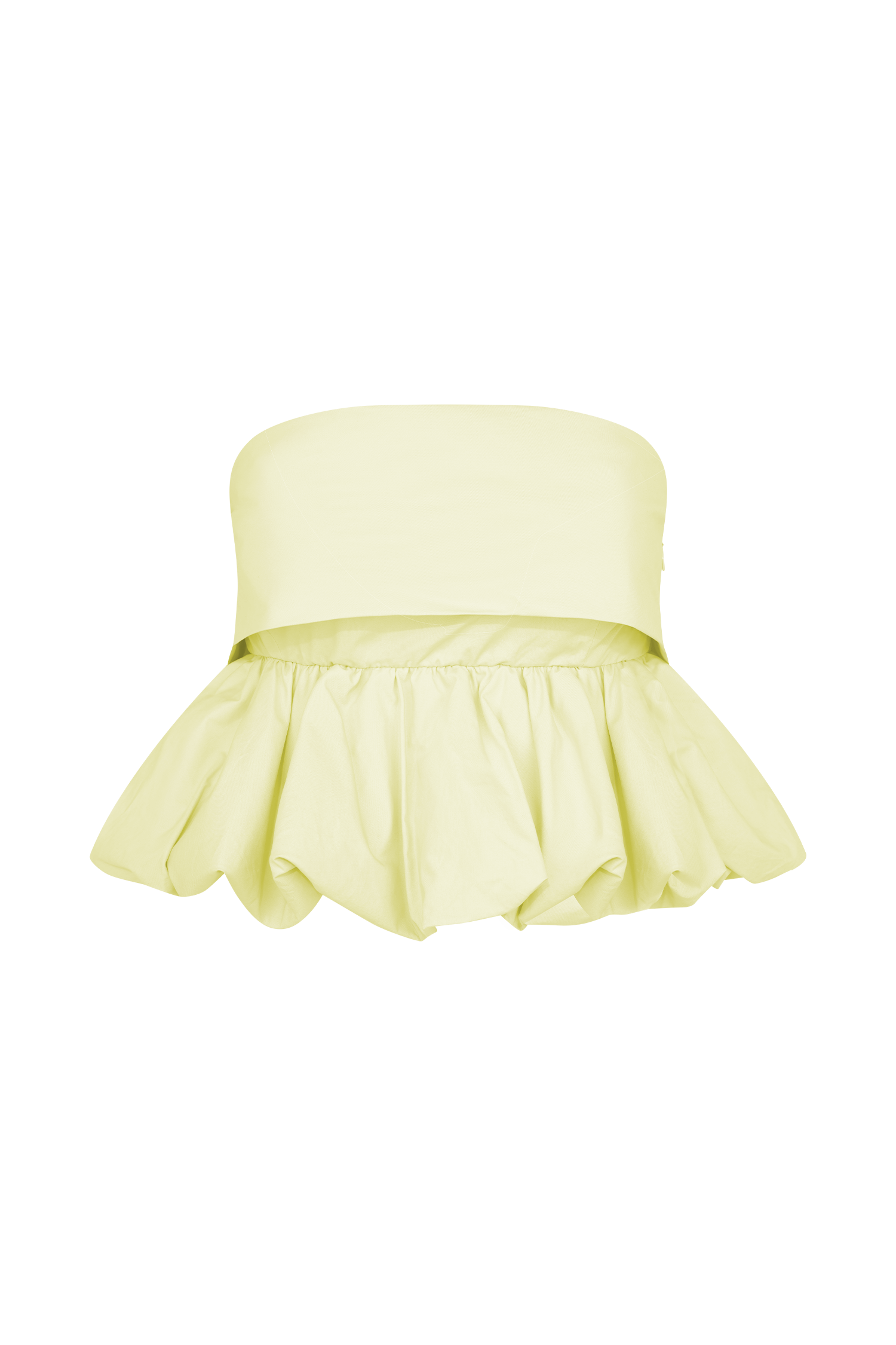 Amirah Strapless Bubble Crop Üst