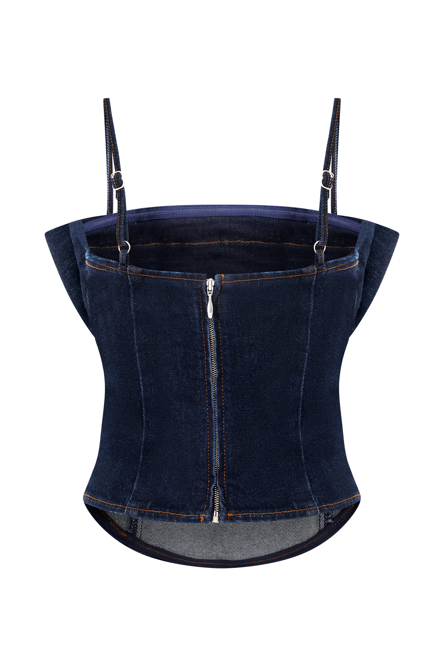 Cecilia Denim Frill Elbise