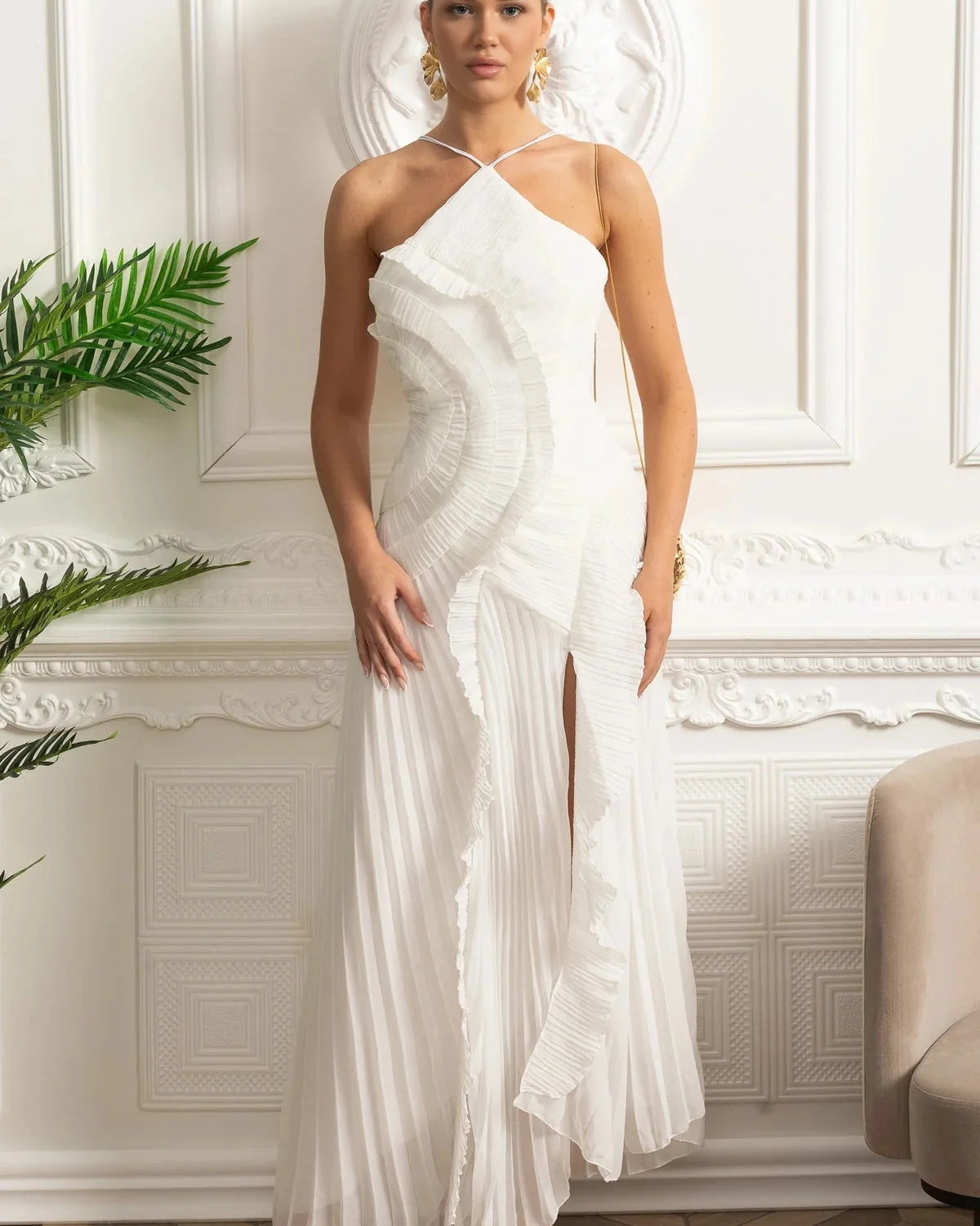 Liora Pure Midi Elbise