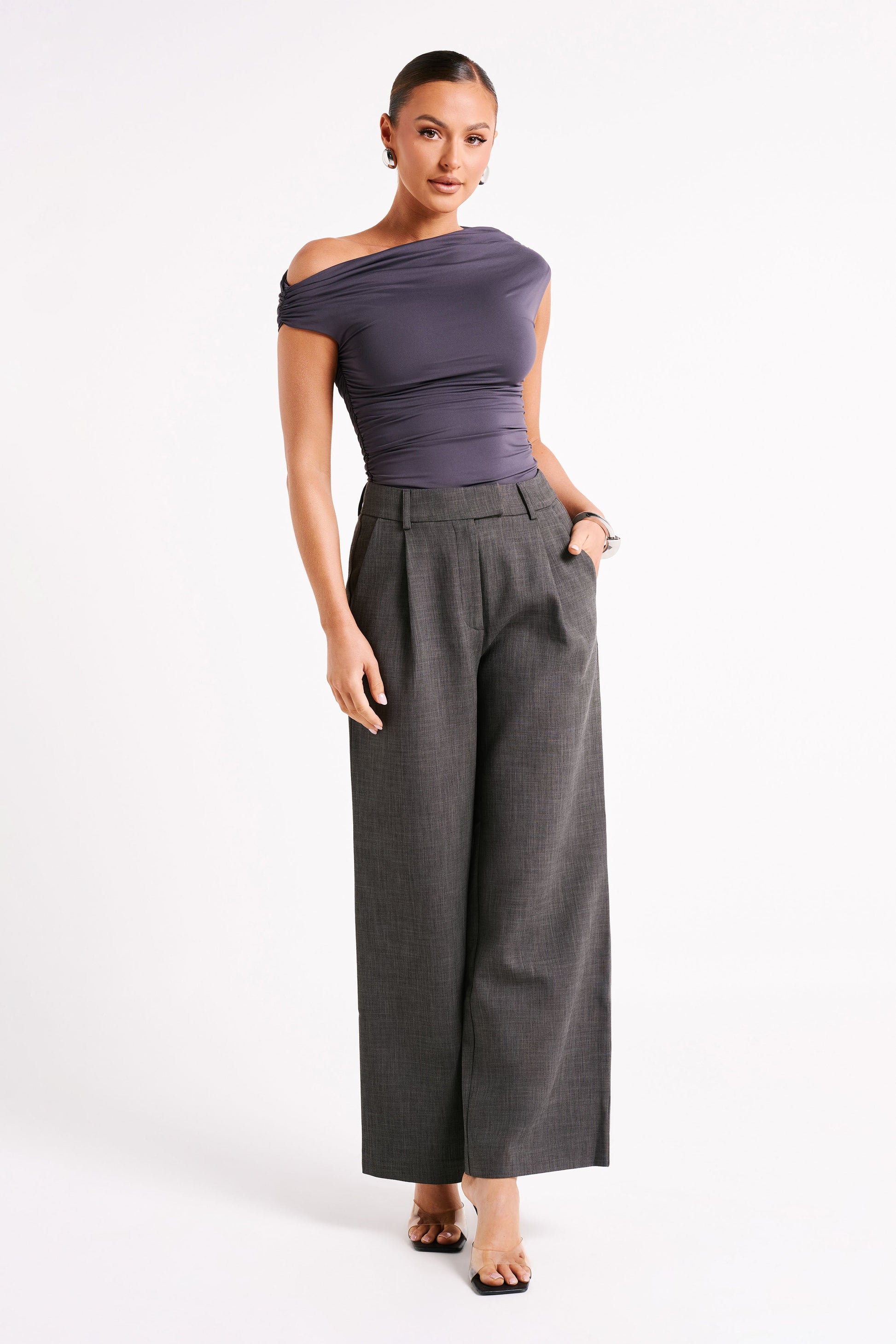 Alayna Recycled Nylon Ruched Üst