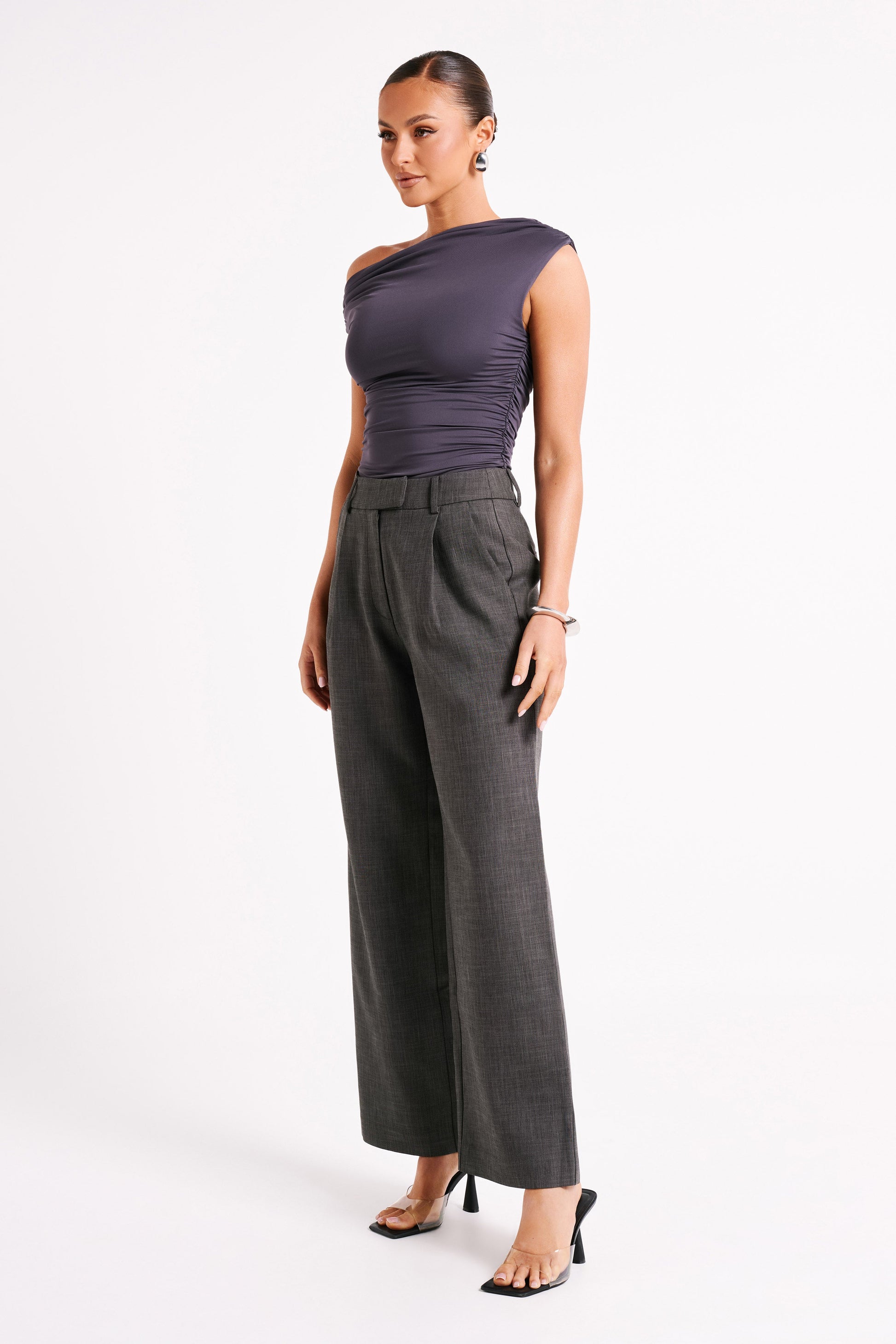 Alayna Recycled Nylon Ruched Üst