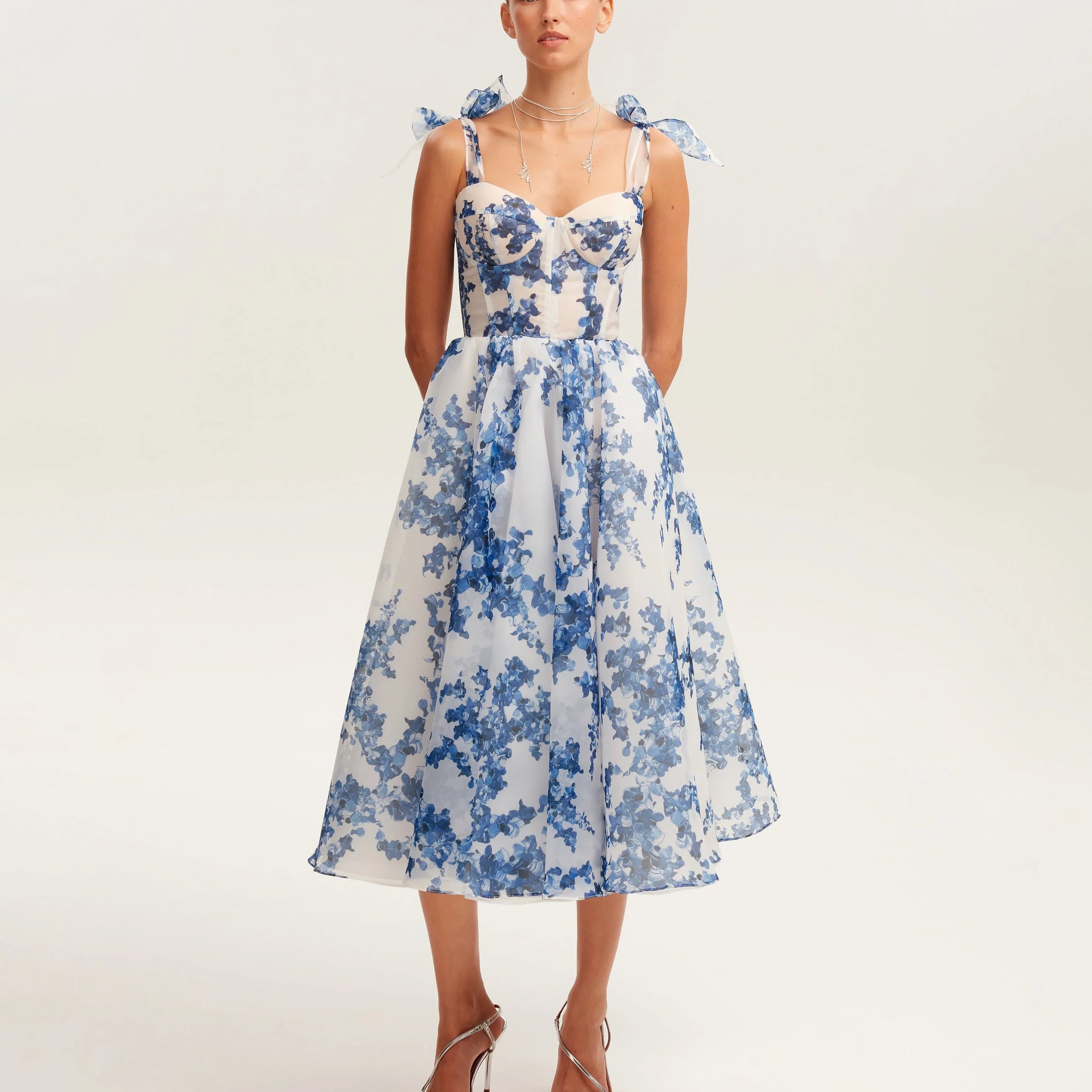 Flora Charm Midi Elbise