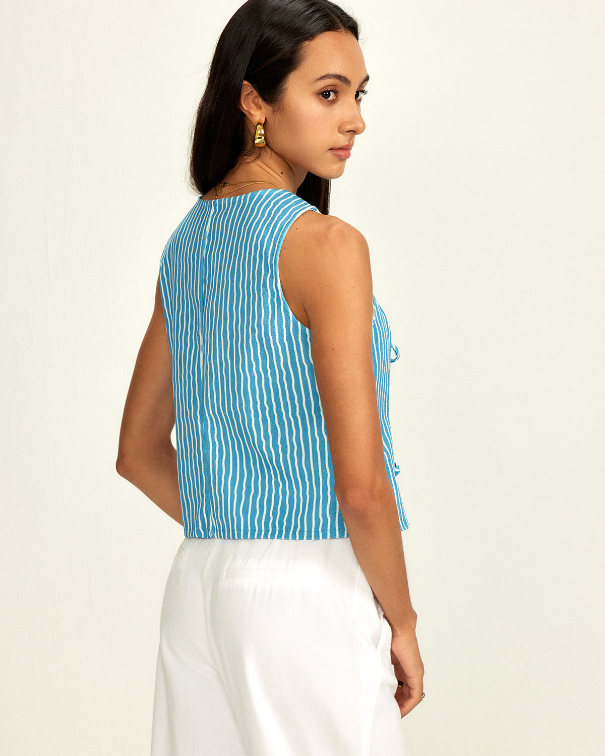 Aqua Breeze Bağcıklı Bluz