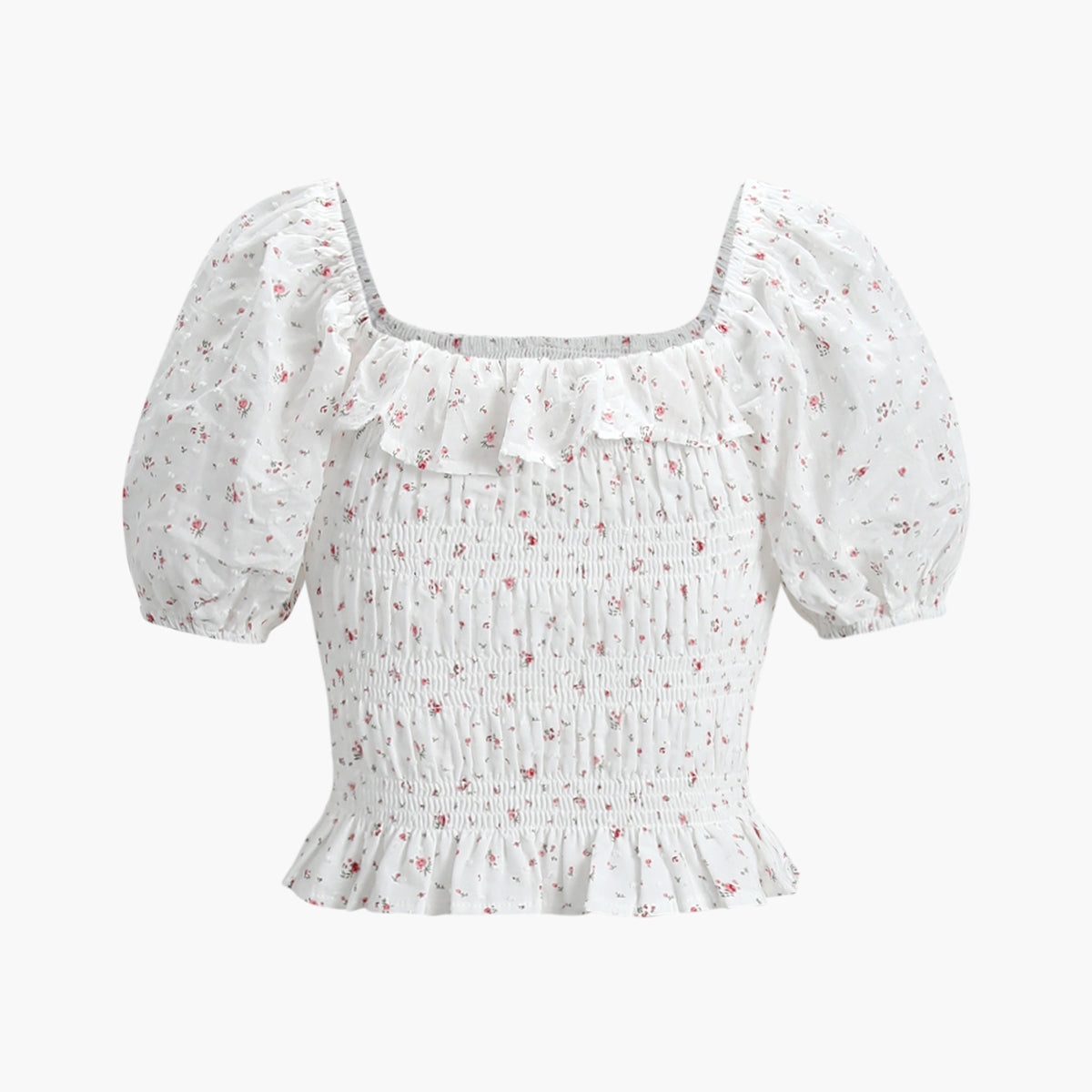 Blossom Smocked Bluz