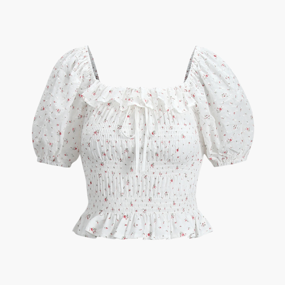 Blossom Smocked Bluz