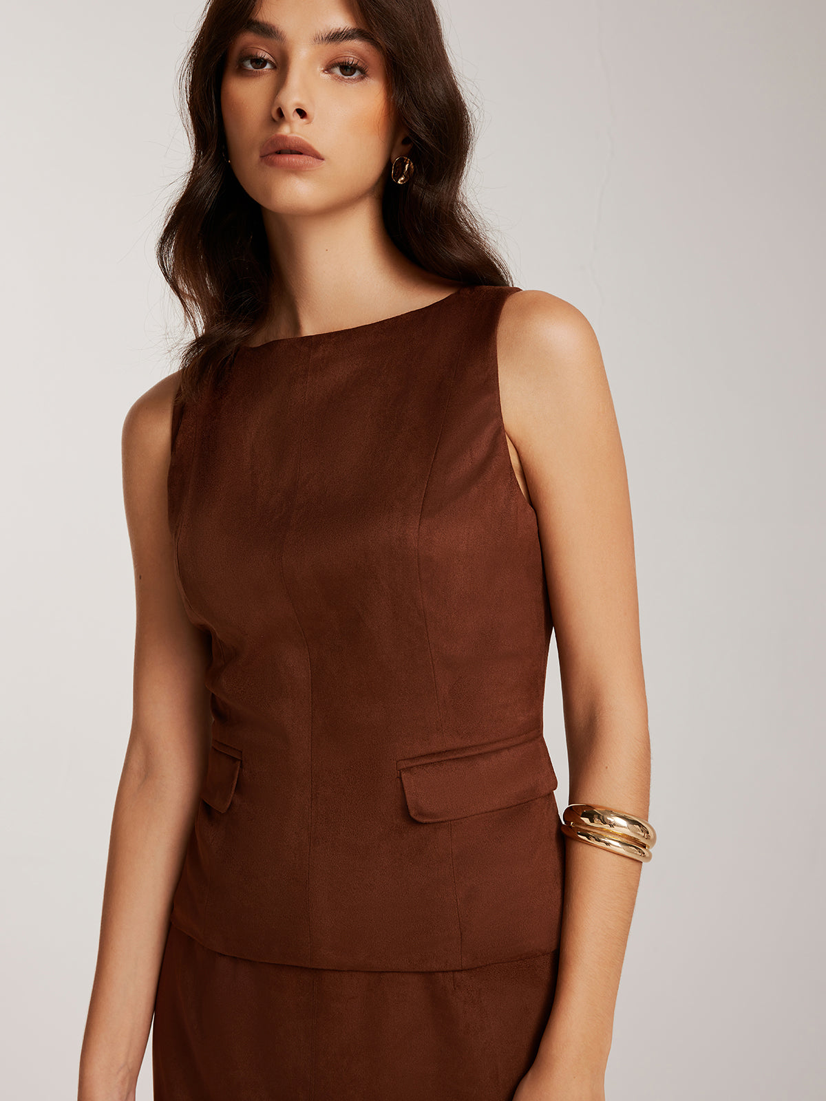 Bronze Elegance Kolsuz Bluz