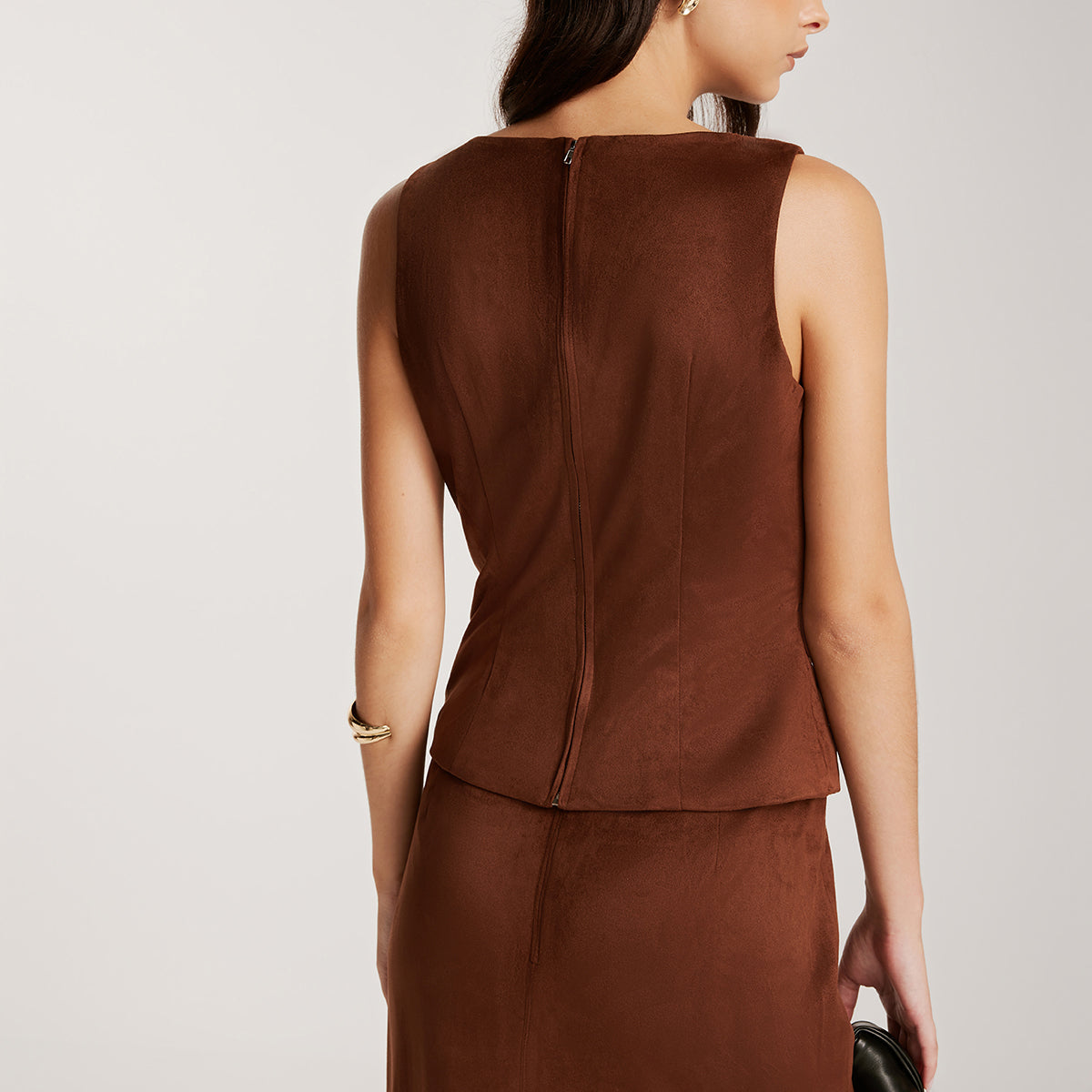 Bronze Elegance Kolsuz Bluz