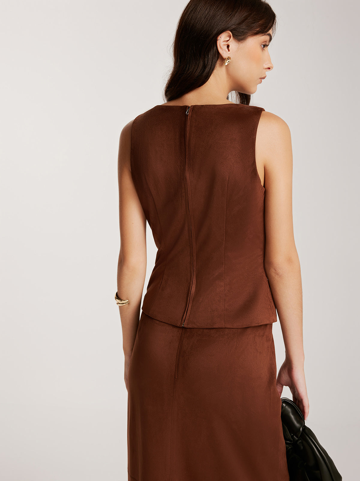 Bronze Elegance Kolsuz Bluz