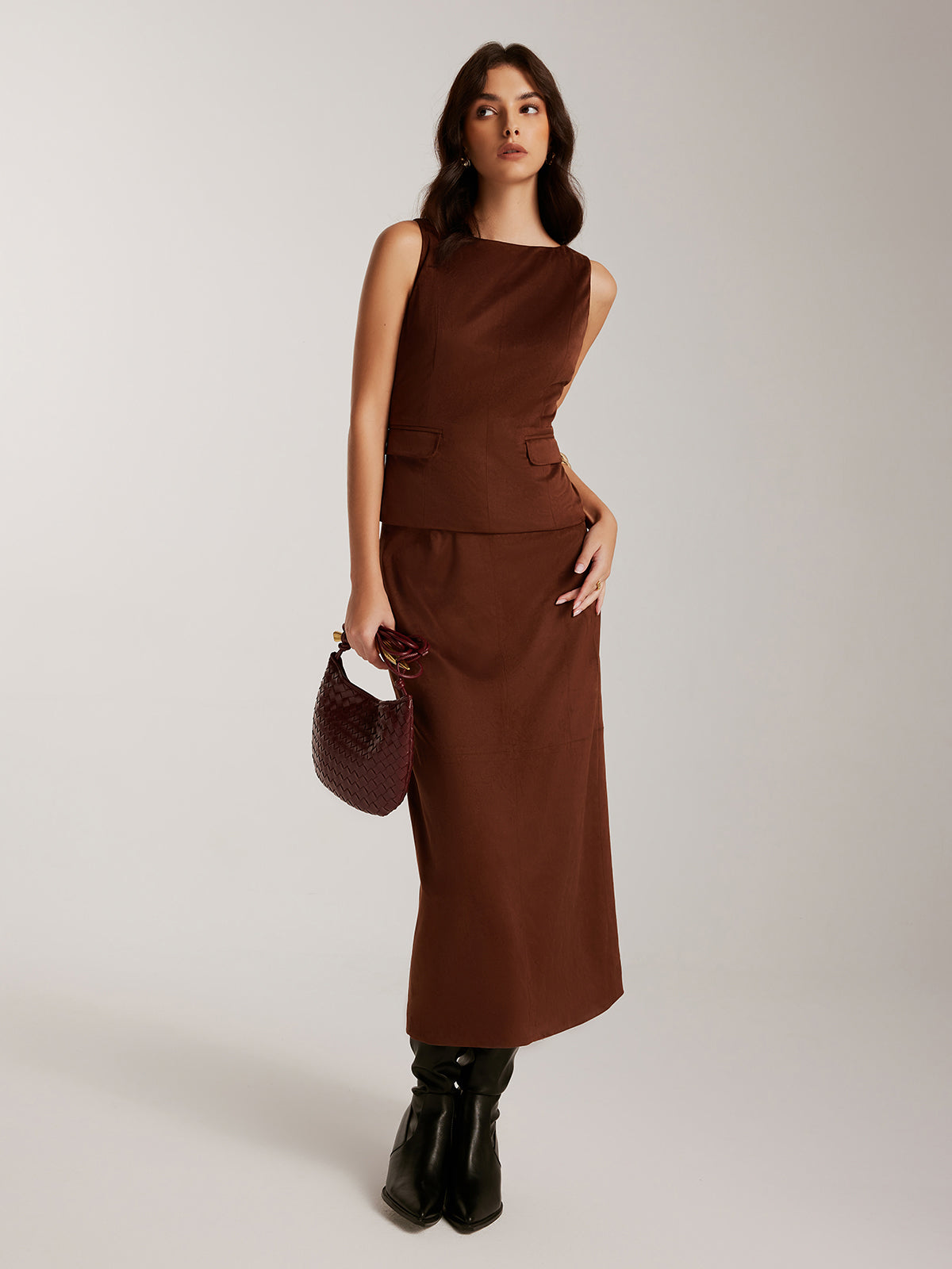 Bronze Elegance Kolsuz Bluz