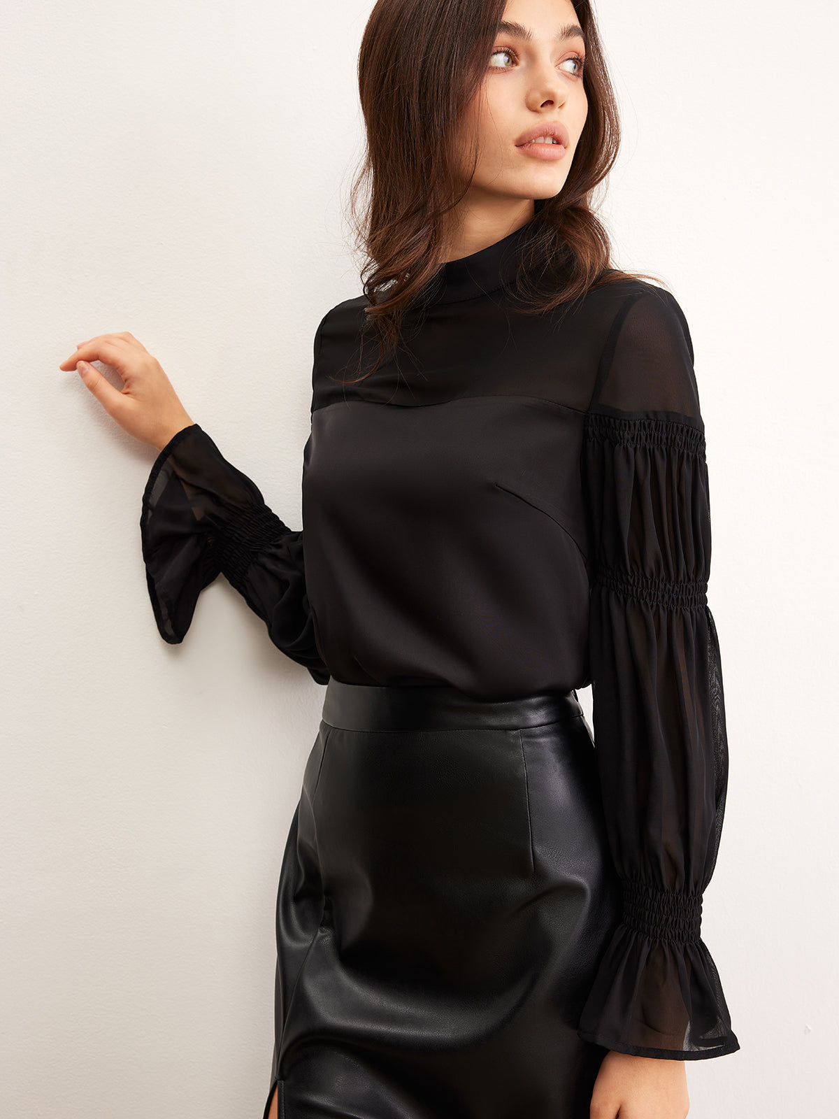 Eclipse Elegance Uzun Kollu Bluz