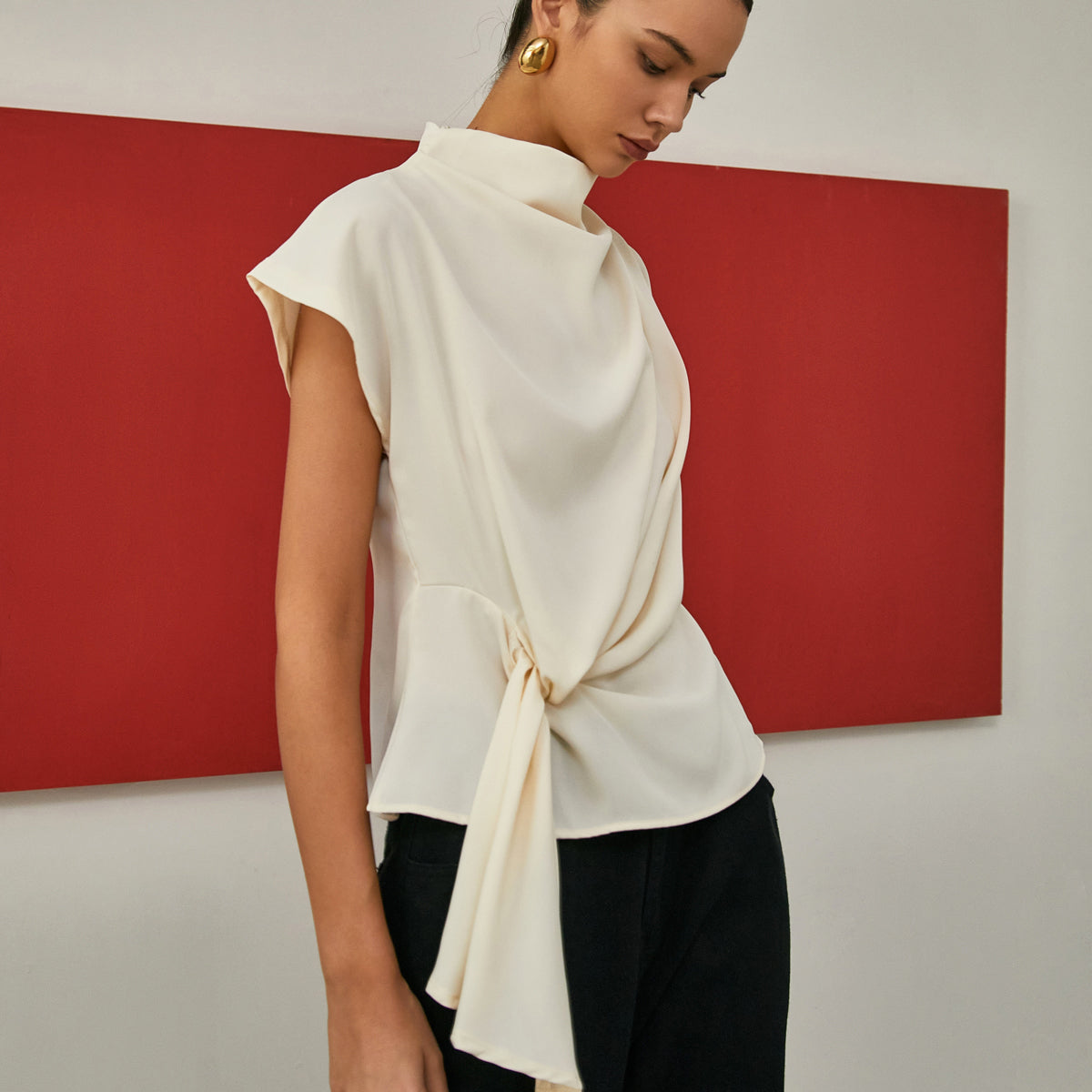 Graceful Drape Detaylı Bluz