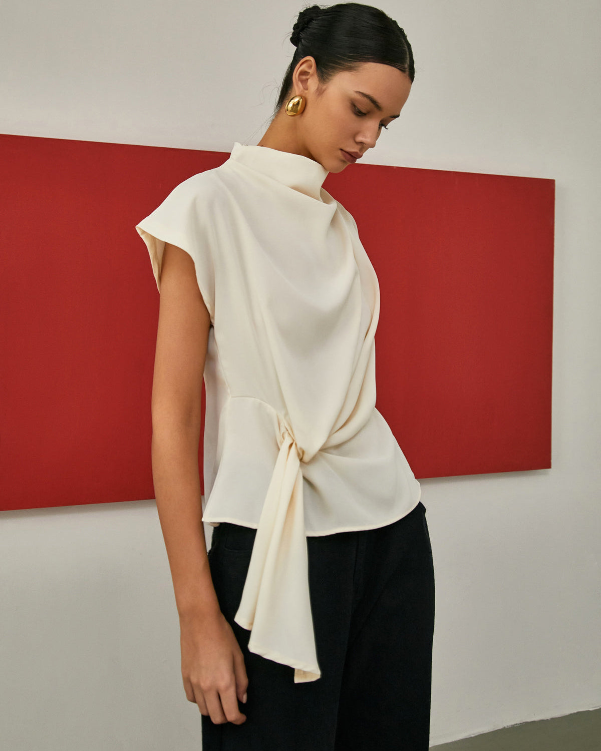 Graceful Drape Detaylı Bluz