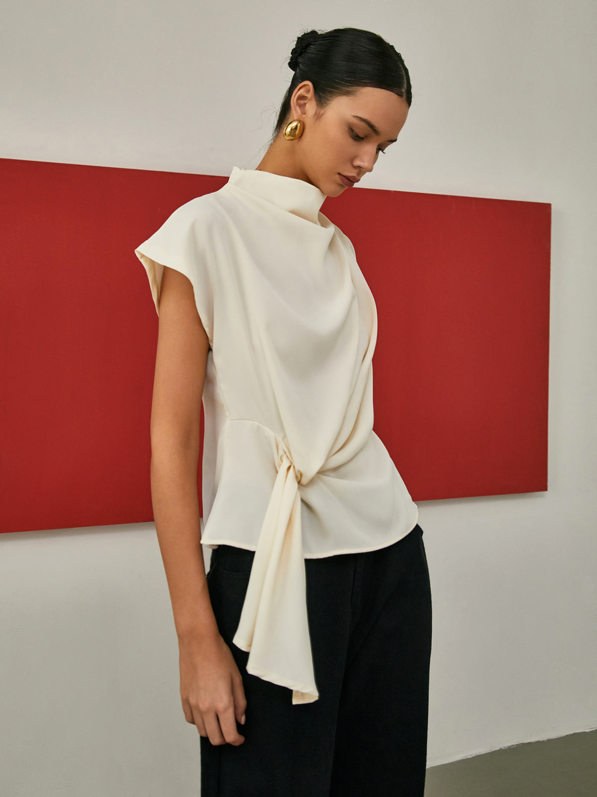 Graceful Drape Detaylı Bluz