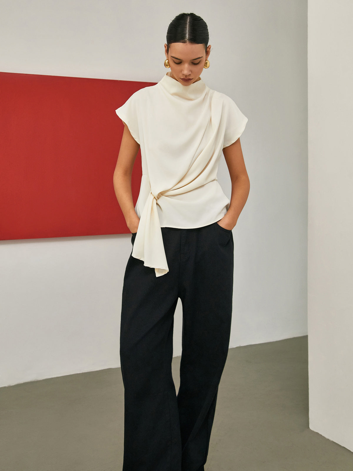 Graceful Drape Detaylı Bluz