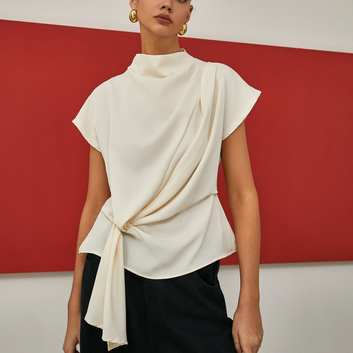 Graceful Drape Detaylı Bluz