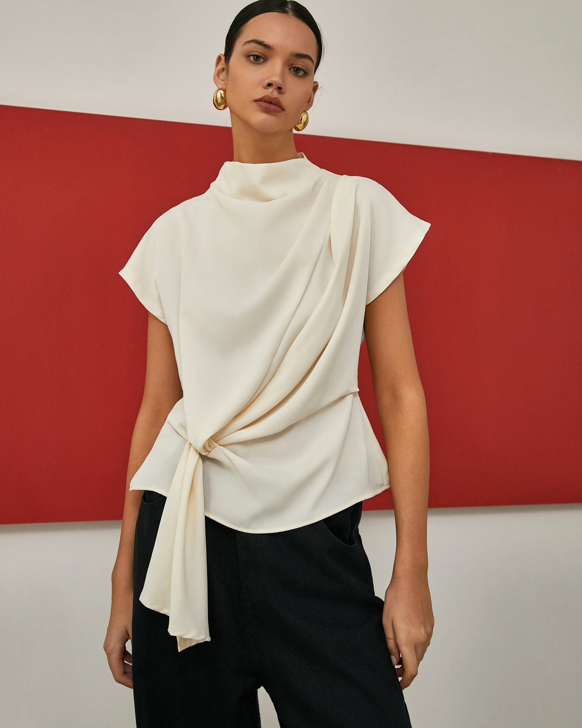 Graceful Drape Detaylı Bluz