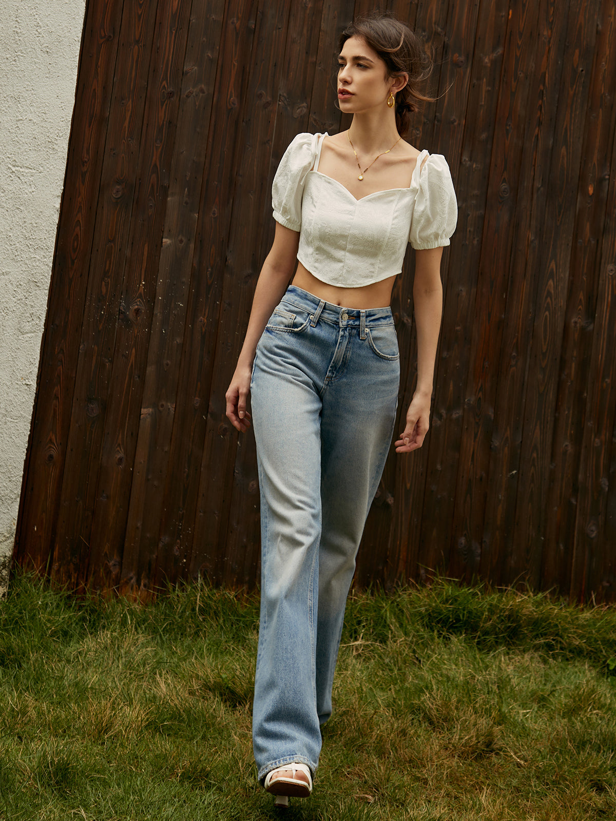 Lily Charm Puf Kollu Bluz