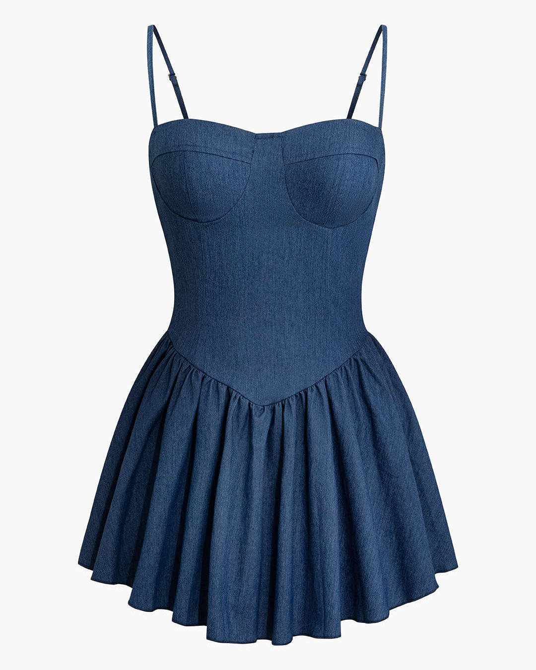 Indigo Belle Denim Mini Elbise