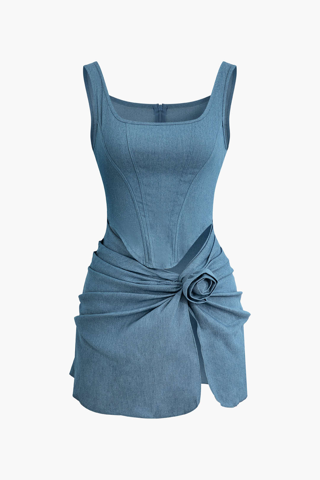 Urban Denim Mini Elbise