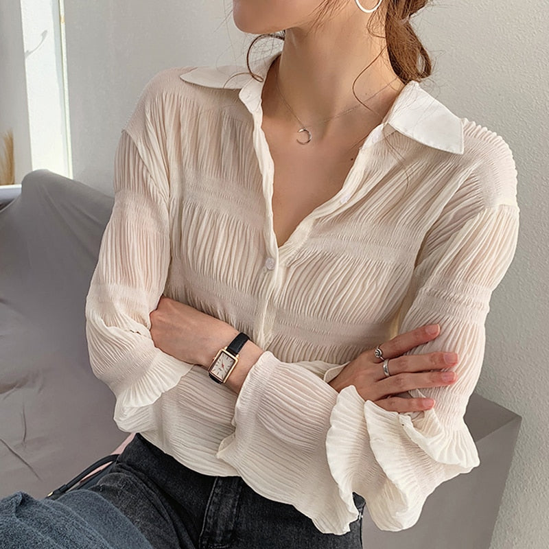 Giovanna Buruşuk Gömlek