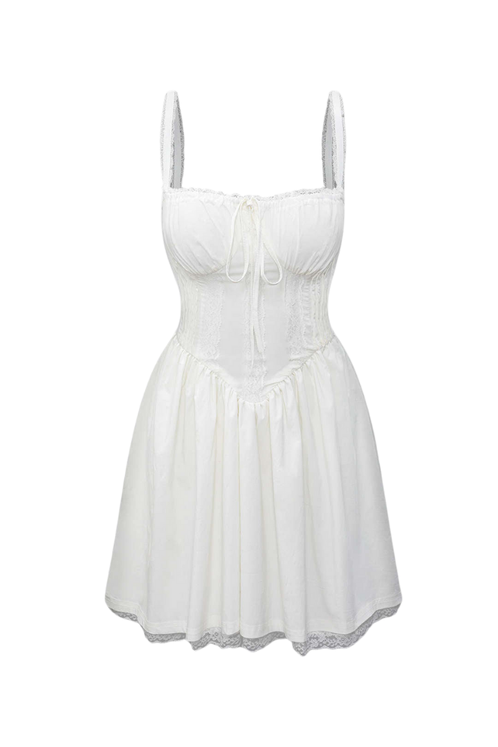 Lace Slip Mini Elbise