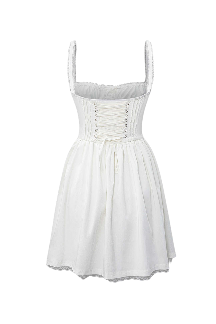 Lace Slip Mini Elbise